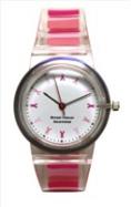 Pink Stripe Jelly Watch cover