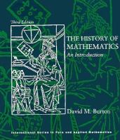 The History of Mathematics: An Introduction cover
