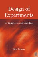 Design of Experiments for Engineers and Scientists cover