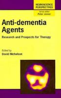 Anti-Dementia Agents Research and Prospects for Therapy cover
