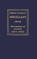 Horace Walpole's Miscellany 1786-1795 cover