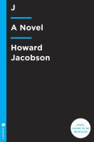 J : A Novel cover