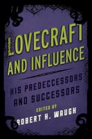 Lovecraft and Influence : His Predcb cover