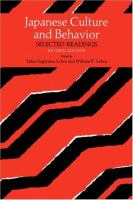 Japanese Culture and Behavior Selected Readings cover