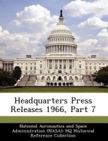 Headquarters Press Releases 1966, Part 7 cover