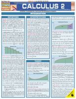 Calculus 2 Laminated Reference Guide cover