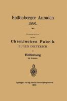 Helfenberger Annalen 1891 cover