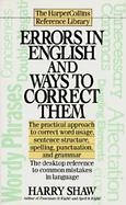 Errors in English and Ways to Correct Them cover