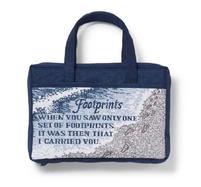 Footprints Needlepoint Bible Cover cover