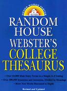 Random House Webster's College Thesaurus cover