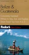Fodor's Belize & Guatemala cover