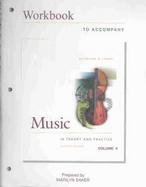 Workbook Music in Theory and Practice Plus Finale cover