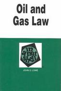 Oil and Gas Law in a Nutshell cover