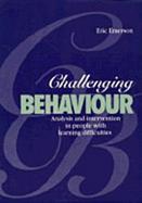 Challenging Behaviour: Analysis and Intervention in People with Learning Disabilities cover