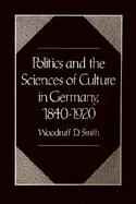 Politics and the Sciences of Culture in Germany 1840-1920 cover