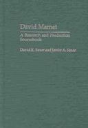 David Mamet A Research and Production Sourcebook cover