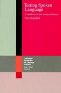 Testing Spoken Language cover