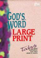 God's Word Large Print Bible God's Word / Burgundy Imitation Leather cover