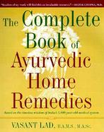 Complete Book of Ayurvedic Home Remedies cover