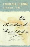 On Reading the Constitution cover