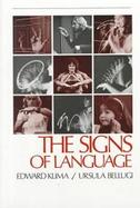 The Signs of Language cover