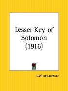 Lesser Key of Solomon, 1916 cover