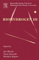 Biohydrogen III Renewable Energy System by Biological Solar Energy Conversion cover