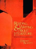 Reading & Writing about Literature cover