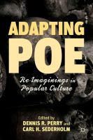 Adapting Poe : Re-Imaginings in Popular Culture cover