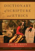 Dictionary of Scripture and Ethics cover
