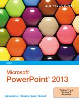 New Perspectives on Microsoft® PowerPoint® 2013, Brief cover