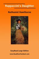 Rappaccini's Daughter Easyread Large Edition cover