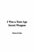 I Was a Teen-Age Secret Weapon cover