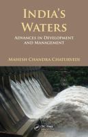 India's Waters : Perspectives in Development and Management cover