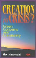 Creation in Crisis: cover
