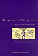Oratio Obliqua, Oratio Recta An Essay on Metarepresentation cover