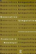 Generative Linguistics A Historical Perspective cover