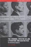 The Criminal Spectre in Law, Literature and Aesthetics Incriminating Subjects cover
