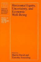 Horizontal Equity, Uncertainty, and Economic Well-Being cover