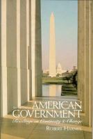 American Government: Readings on Continuity and Change cover