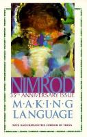 Nimrod, Making Language, Number 2: Spring/Summer 1992 cover