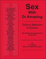 Sex With Dr. Amazing: Solving Bedroom Problems cover