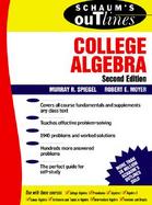 Schaums Outlines College Algebra cover
