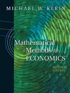 Mathematical Methods for Economics cover