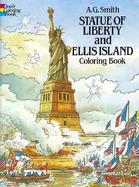 Statue of Liberty and Ellis Island Coloring Book cover