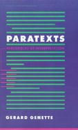 Paratexts Thresholds of Interpretation cover