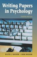 Writing Papers in Psychology cover