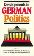 Developments in German Politics cover