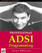 Professional ADSI Programming cover