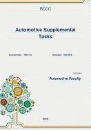 TRN 110: Automotive Supplemental Tasks Coursepack cover